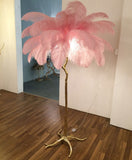 Ostrich Feather Floor Lamp