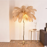 Ostrich Feather Floor Lamp