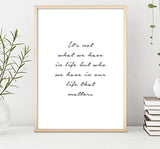 Peony and Life Quote Poster