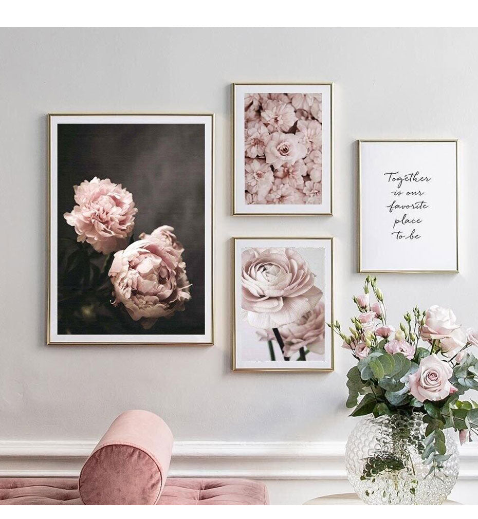 Posters Flowers Pink – Basic Outline Interiors