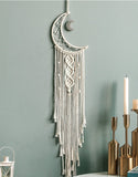 Bohemian Macrame Moon Dream Catcher