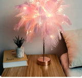 Feather Table Lamp