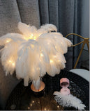 Feather Table Lamp