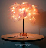 Feather Table Lamp