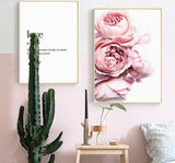 Peonies and Love Poster