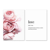 Peonies and Love Poster