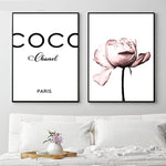 Coco Chanel & Peony Poster