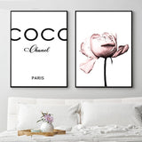 Coco Chanel & Peony Poster