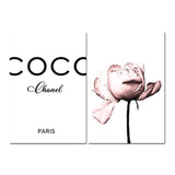 Coco Chanel & Peony Poster