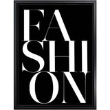 Vogue Fashion Black and White Poster