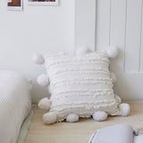 Decorative Pompom Cushion Cover
