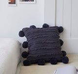 Decorative Pompom Cushion Cover