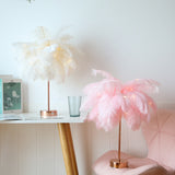 Feather Table Lamp