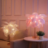 Feather Table Lamp
