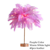 Feather Table Lamp