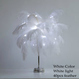 Feather Table Lamp