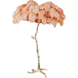 Ostrich Feather Floor Lamp