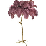 Ostrich Feather Floor Lamp