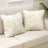 Decorative Faux Fur Cushion Cover set of 2