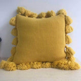 Knitted Tassel Cushion Cover