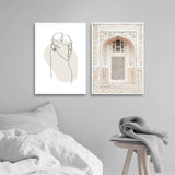 Moroccan Door and Abstract Art