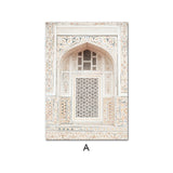 Moroccan Door and Abstract Art