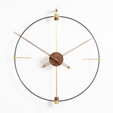 Gold Walnut Wall Clock