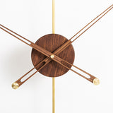 Gold Walnut Wall Clock