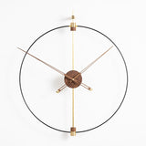 Gold Walnut Wall Clock