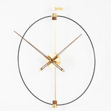 Gold Walnut Wall Clock