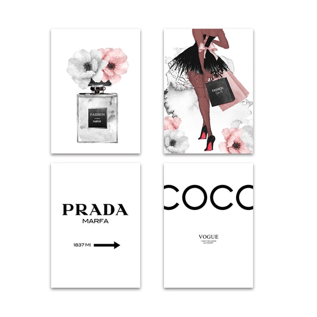 Affiche Fashion Coco Prada Collection 17 Pièces