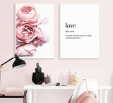 Peonies and Love Poster
