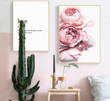 Peonies and Love Poster