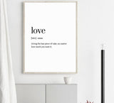 Peonies and Love Poster