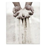 Black White Lovers' Hands Poster