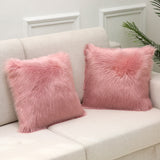 Decorative Faux Fur Cushion Cover set of 2
