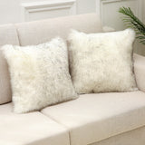 Decorative Faux Fur Cushion Cover set of 2