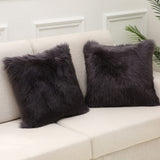 Decorative Faux Fur Cushion Cover set of 2