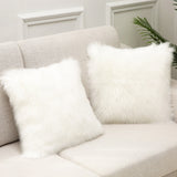 Decorative Faux Fur Cushion Cover set of 2