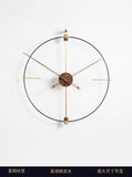 Gold Walnut Wall Clock