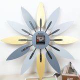 Retro Leaf Wall Clock