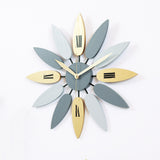 Retro Leaf Wall Clock