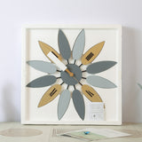Retro Leaf Wall Clock