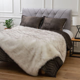 Luxury Fox Faux Fur Bed Sofa Throw Blanket