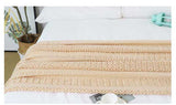 Knitted Blanket Nordic Plaid Pattern