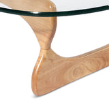 Mid Century Triangle Glass Coffee Table