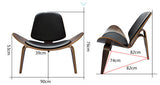 HANS WEGNER THREE-LEGGED SHELL CHAIR REPLICA