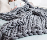 Monochrome Collection Chunky Knit Blanket 50"x60"