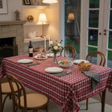Checkered Tablecloth – Farmhouse Plaid Dining Table Cover