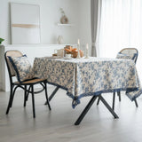 Blue Toile Tablecloth 